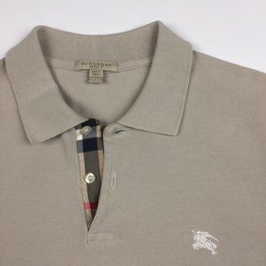 BURBERRY BRIT Check Placket Classic Fit Polo Shirt